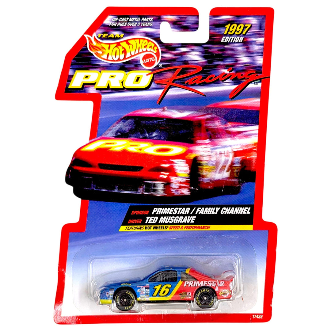 Hot Wheels - Ted Musgrave Ford Thunderbird Stock Car - 1997 Pro Racing Team Hot Wheels Series - Top CollectiblesDiecastHot Wheels