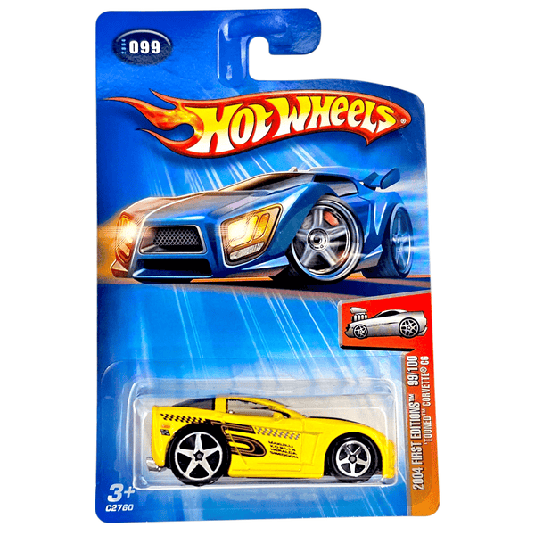Hot Wheels - Tooned C6 Corvette - 2004 - Top CollectiblesDiecastHot Wheels