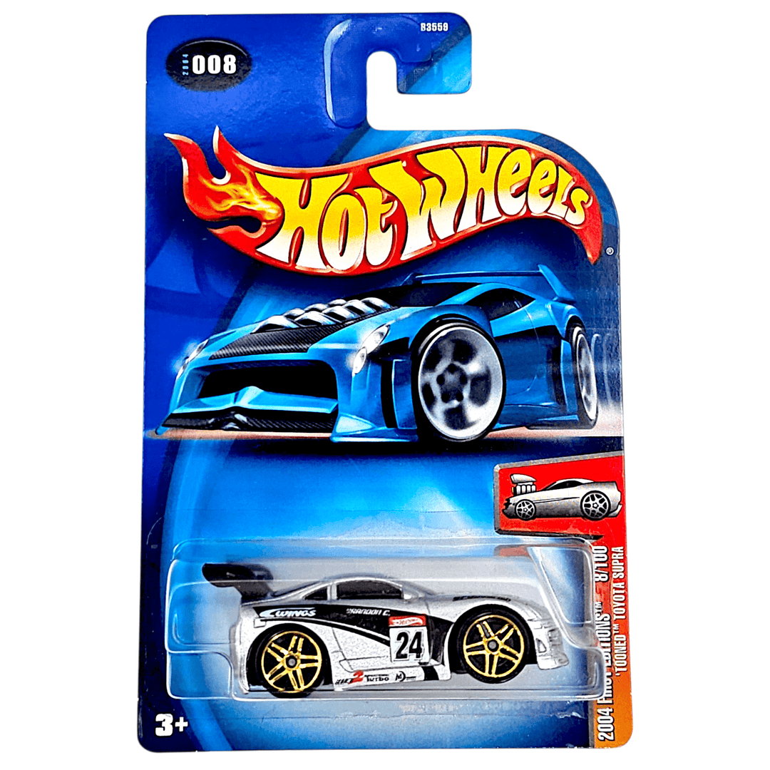 Hot Wheels - "Tooned" Toyota Supra - 2004 - Top CollectiblesDiecastHot Wheels