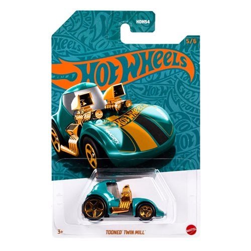 Hot Wheels - Tooned Twin Mill - 2024 56th Anniversary Pearl &amp; Chrome Series (Mix B) - Top CollectiblesDiecastHot Wheels