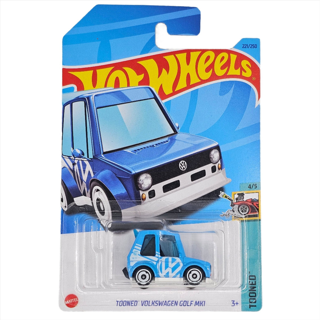 Hot Wheels - Tooned Volkswagen Golf MK1 - 2023 *Treasure Hunt* - Top CollectiblesDiecastHot Wheels