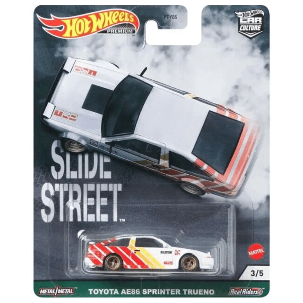 Hot Wheels - Toyota AE86 Sprinter Trueno - 2021 Slide Street Series - Top CollectiblesDiecastHot Wheels