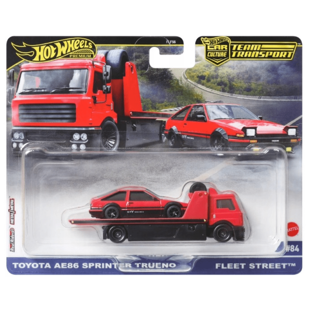 Hot Wheels - Toyota AE86 Sprinter Trueno & Fleet Street - 2025 Team Transport Series - Top CollectiblesDiecastHot Wheels