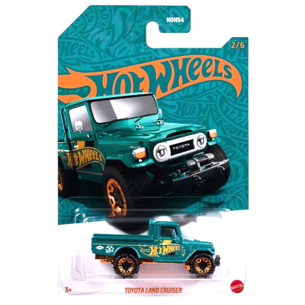 Hot Wheels - Toyota Land Cruiser - 2024 56th Anniversary Pearl &amp; Chrome Series