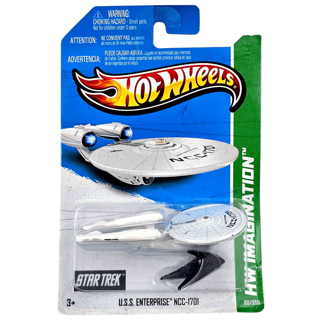 Hot Wheels - U.S.S Enterprise NCC - 1701 - 2013 *Tampo Variation**Card Variation* - Top CollectiblesDiecastHot Wheels