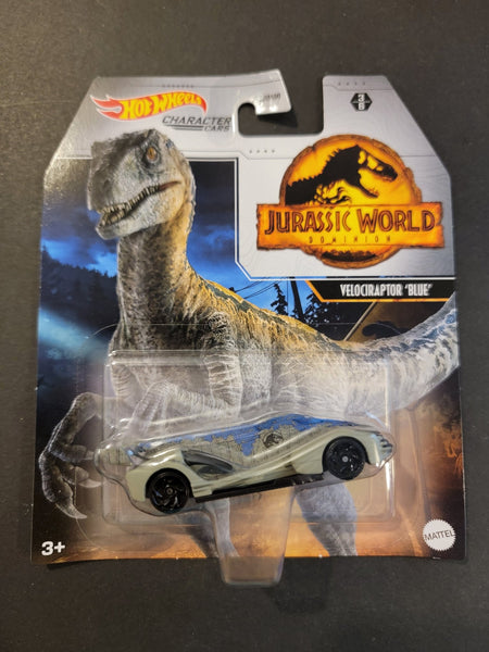 Hot Wheels - Velociraptor "Blue" - 2022 Jurassic World Dominion Character Cars Series - Top CollectiblesDiecastHot Wheels