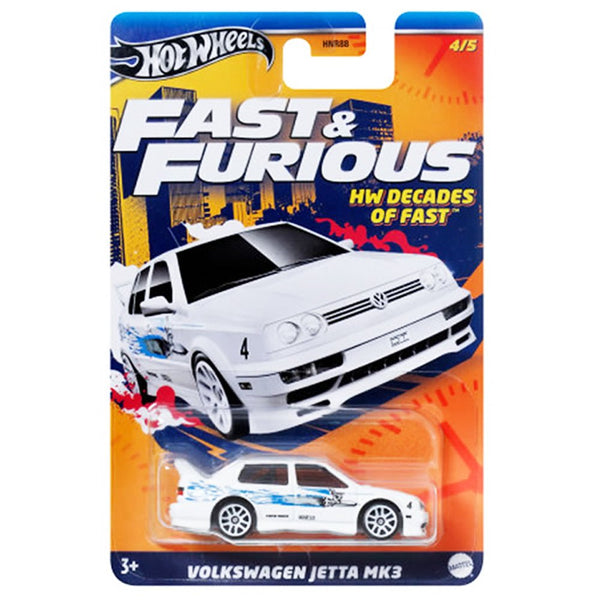 Hot Wheels - Volkswagen Jetta MK3 - 2024 Fast & Furious: HW Decades of Fast Series - Top CollectiblesDiecastHot Wheels