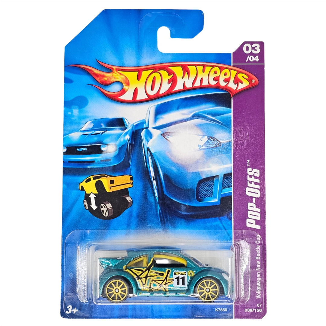 Hot Wheels - Volkswagen New Beetle Cup - 2007 *Wheels Variation* - Top CollectiblesDiecastHot Wheels