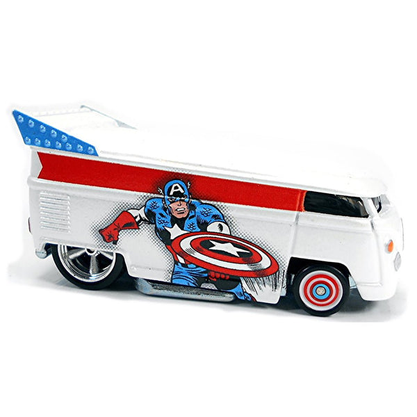 Hot Wheels - Volkswagen T1 Drag Bus - 2021 Captain America Series - Top CollectiblesDiecastHot Wheels