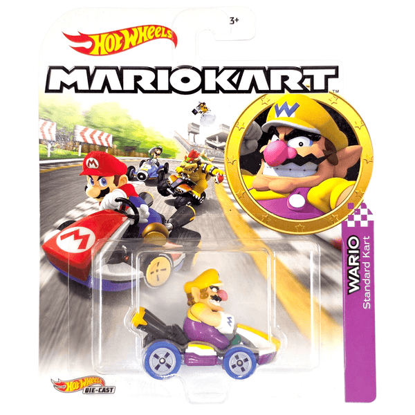 Hot Wheels - Wario (Standard Kart) - 2020 Mario Kart Series - Top CollectiblesDiecastHot Wheels