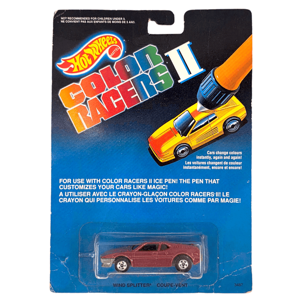 Hot Wheels - Wind Splitter (BMW M1) - 1989 Color Racers II Series - Top CollectiblesDiecastHot Wheels