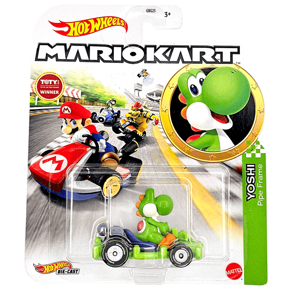 Hot Wheels - Yoshi (Pipe Frame) - Mario Kart Series - Top CollectiblesDiecastHot Wheels