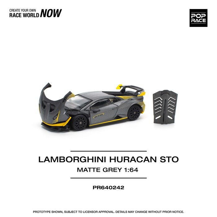 Pop Race - Lamborghini Huracan STO - Matte Grey