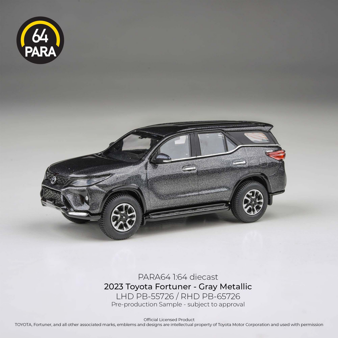 *Pre-Order* Para64 - 2023 Toyota Fortuner Gray Metallic LHD