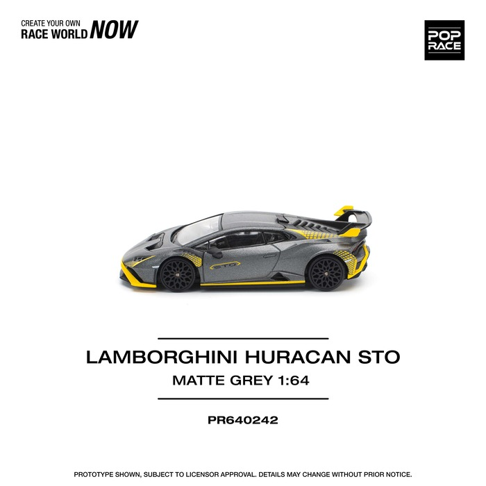 Pop Race - Lamborghini Huracan STO - Matte Grey