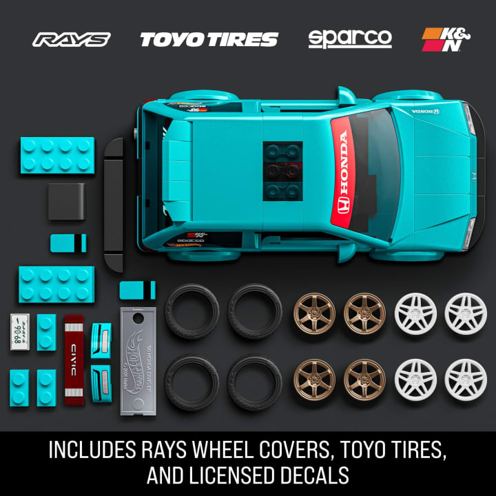*Pre-Order* Hot Wheels x Mattel Brick Shop - ’90 Honda Civic EF