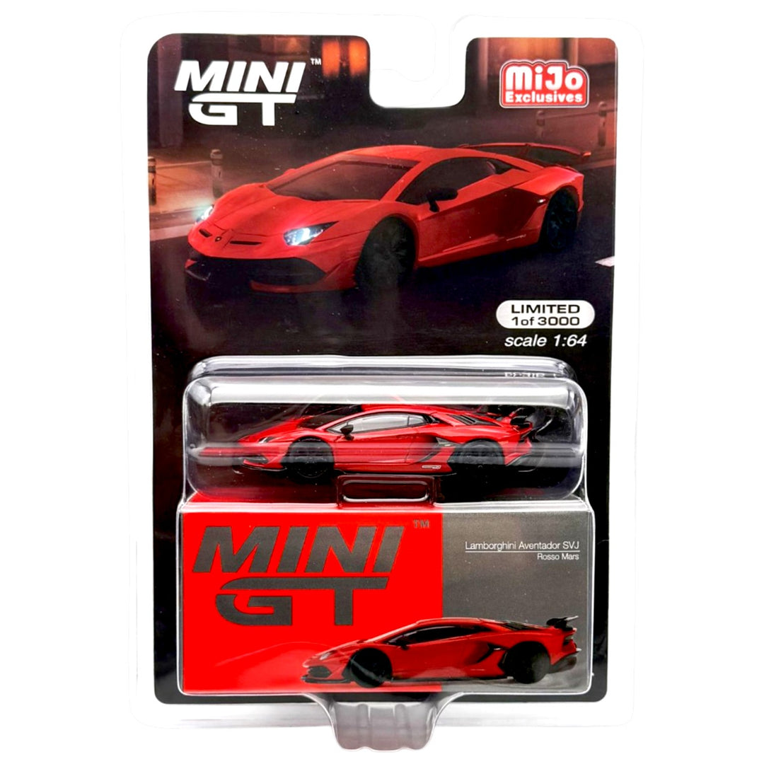 Mini GT - Lamborghini Aventador SVJ - Rosso Mars