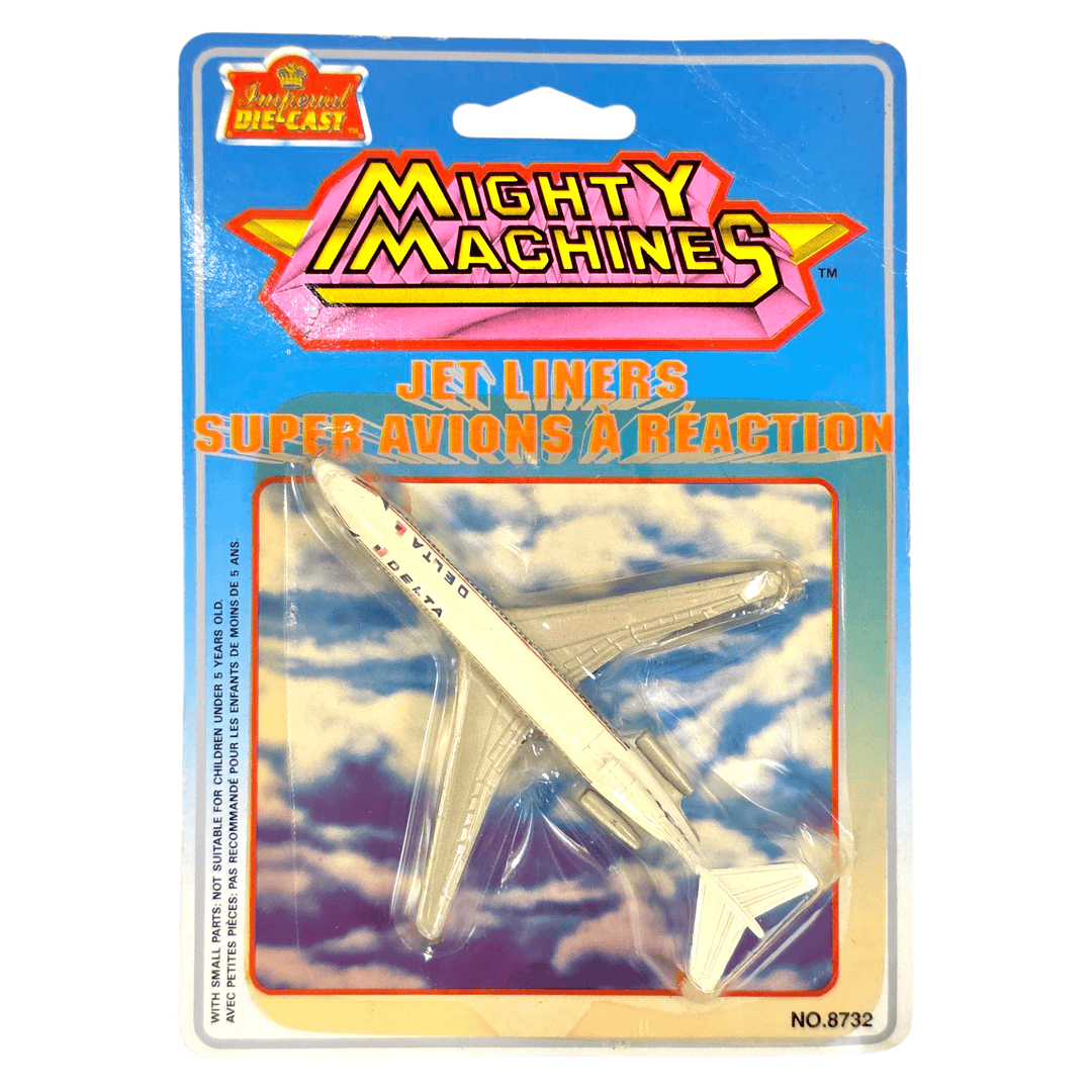 Imperial Die - Cast - Delta Airlines Jetliner - 1991 Mighty Machines Series - Top CollectiblesDiecastImperial Die - Cast
