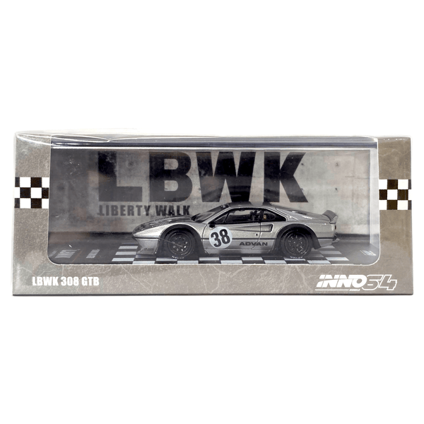 INNO64 - Ferrari 308 GTB Liberty Walk - Grey - Top CollectiblesDiecastINNO64