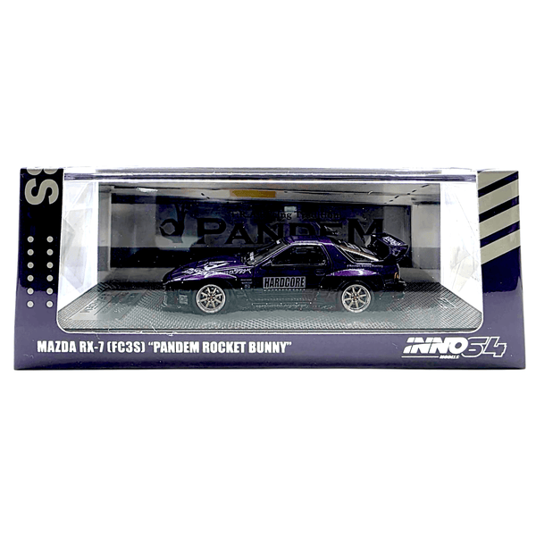 INNO64 - Mazda RX - 7 (FC3S) Rocket Bunny Pandem Aero - Purple - Top CollectiblesDiecastINNO64
