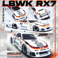 INNO64 - Mazda RX - 7 LBWK "LB - Super Silhouette" - White - Top CollectiblesDiecastINNO64