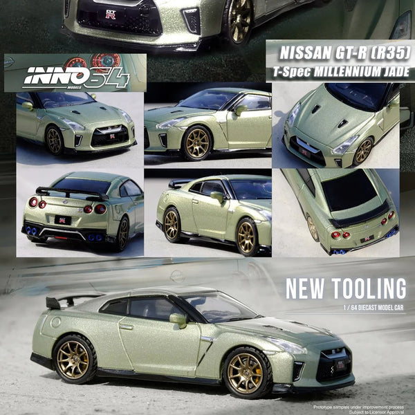 INNO64 - Nissan GT - R (R35) - Millenium Jade - Top CollectiblesDiecastINNO64