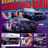 INNO64 - Nissan Silvia (S14) "Rocket Bunny" Boss Aero - Purple - Top CollectiblesDiecastINNO64
