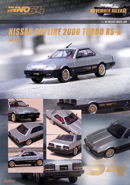 INNO64 - Nissan Skyline 2000 RS - X Turbo (DR30) - Top CollectiblesDiecastINNO64