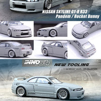 INNO64 - Nissan Skyline GT - R (R33) "Pandem / Rocket Bunny" - Matte Grey - Top CollectiblesDiecastINNO64