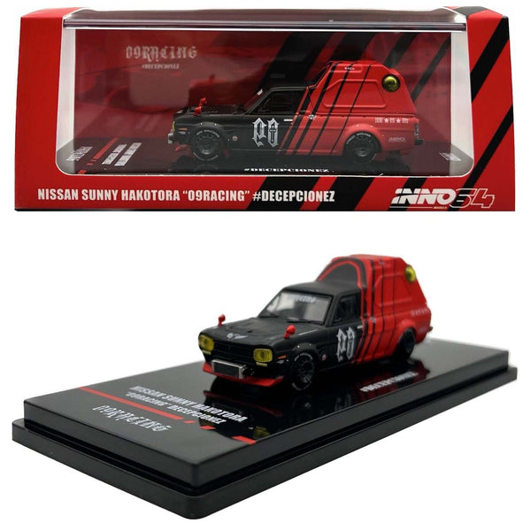 INNO64 - Nissan Sunny Hakatora "09 Racing" Decepcionez - Top CollectiblesDiecastINNO64