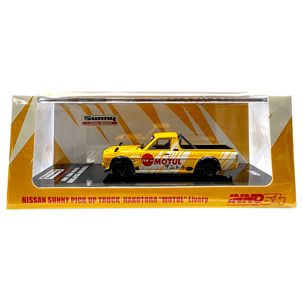 INNO64 - Nissan Sunny Pick Up Truck - Hakotora "Motul" Livery - Top CollectiblesDiecastINNO64
