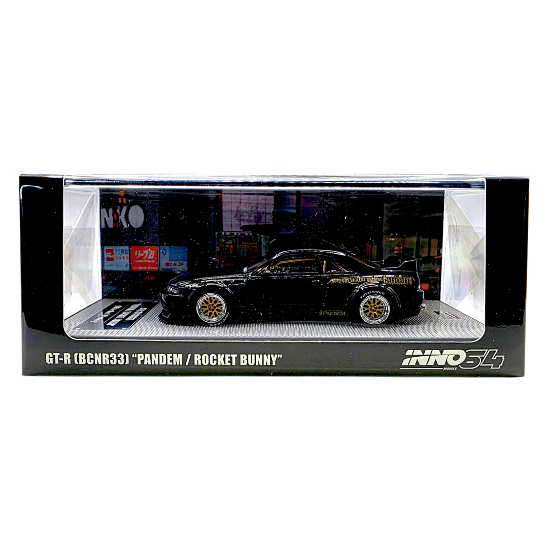 INNO64 - Pandem GT - R (BCNR33) - Black - Top CollectiblesDiecastINNO64