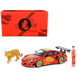 INNO64 - Porsche 911 (997) LBWK "Year of the Tiger 2022" Chinese New Year 2022 Special Edition with Figures - Top CollectiblesDiecastINNO64