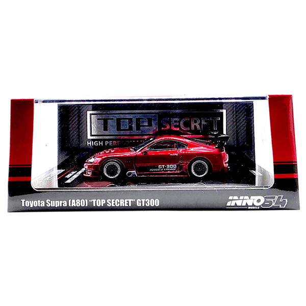 INNO64 - Top Secret Toyota Supra (A80) GT 300 - Red - Top CollectiblesDiecastINNO64