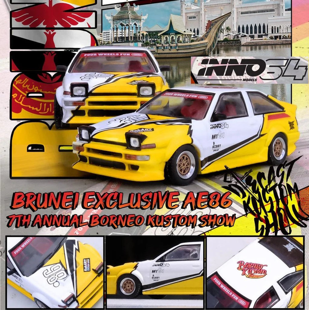 INNO64 - Toyota Sprinter Trueno AE86 *Brunei Diecast Kustom Show Exclusive* - Top CollectiblesDiecastINNO64