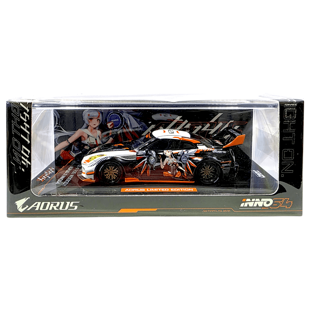 INNO64 x Aorus - Nissan GT - R (R35) Widebody *Limited Edition* - Top CollectiblesDiecastINNO64