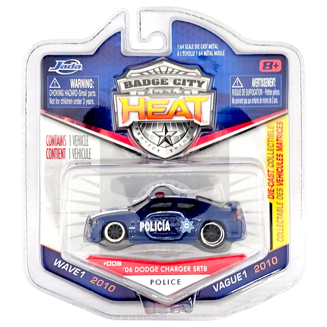 Jada Toys - '06 Dodge Charger SRT8 - 2010 Badge City Heat Series - Top CollectiblesDiecastJada Toys