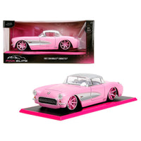 Jada Toys - 1957 Chevrolet Corvette - Pink - 2023 Pink Slips Series *1/24 Scale* - Top CollectiblesDiecastJada Toys