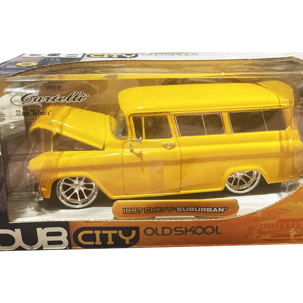 Jada Toys - 1957 Chevy Suburban - 2002 Dub City Old Skool Series *1/24 Scale* - Top CollectiblesDiecastJada Toys