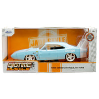 Jada Toys - 1969 Dodge Charger Daytona – Light Blue - 2023 Bigtime Muscle Series *1/24 Scale* - Top CollectiblesDiecastJada Toys