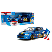 Jada Toys - 2012 Subaru Impreza WRX STI with Sonic Figure – Classic Sonic The Hedgehog *1/24 Scale* - Top CollectiblesDiecastJada Toys