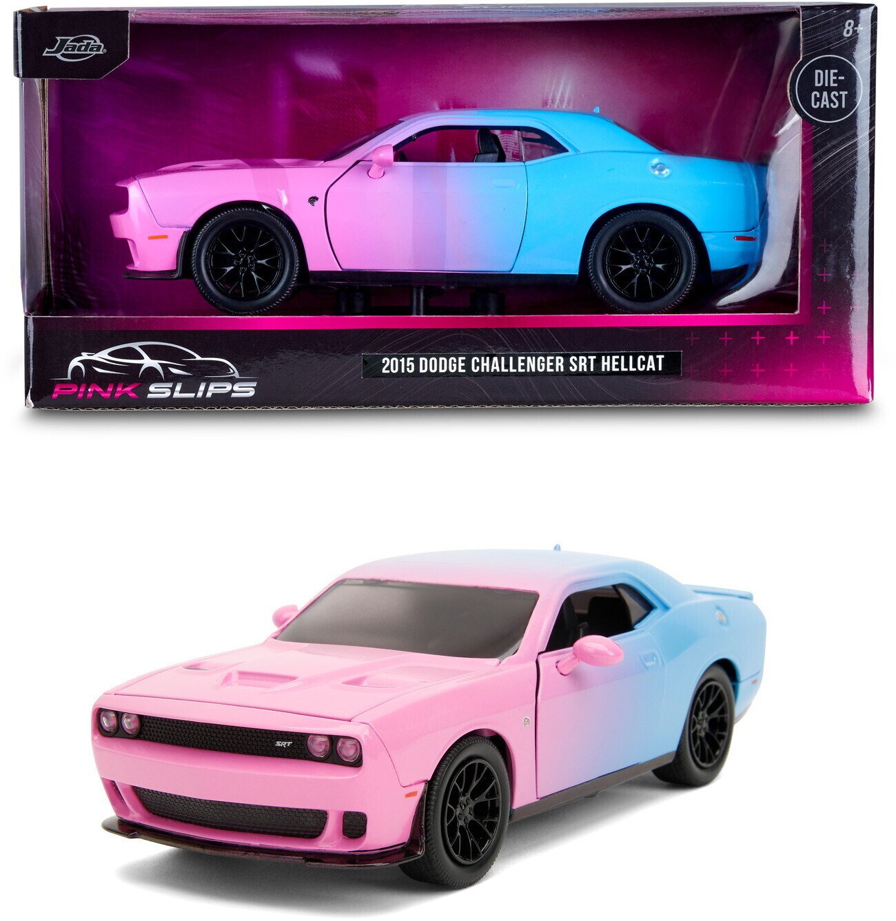 Jada Toys - 2015 Dodge Challenger SRT Hellcat - 2023 Pink Slips