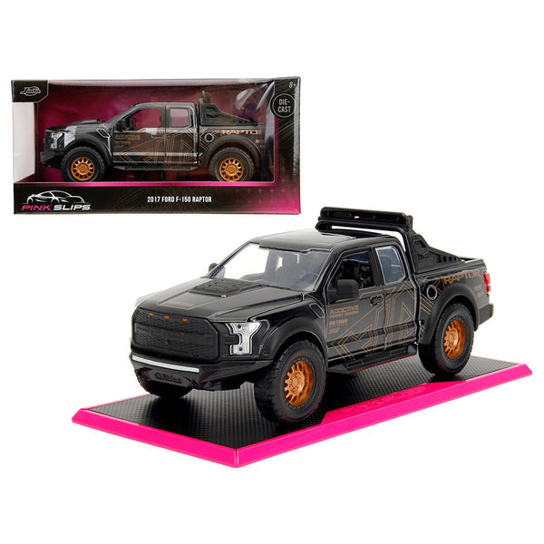 Jada Toys - 2017 Ford Raptor F - 150 - Black - 2023 Pink Slips Series *1/24 Scale* - Top CollectiblesDiecastJada Toys