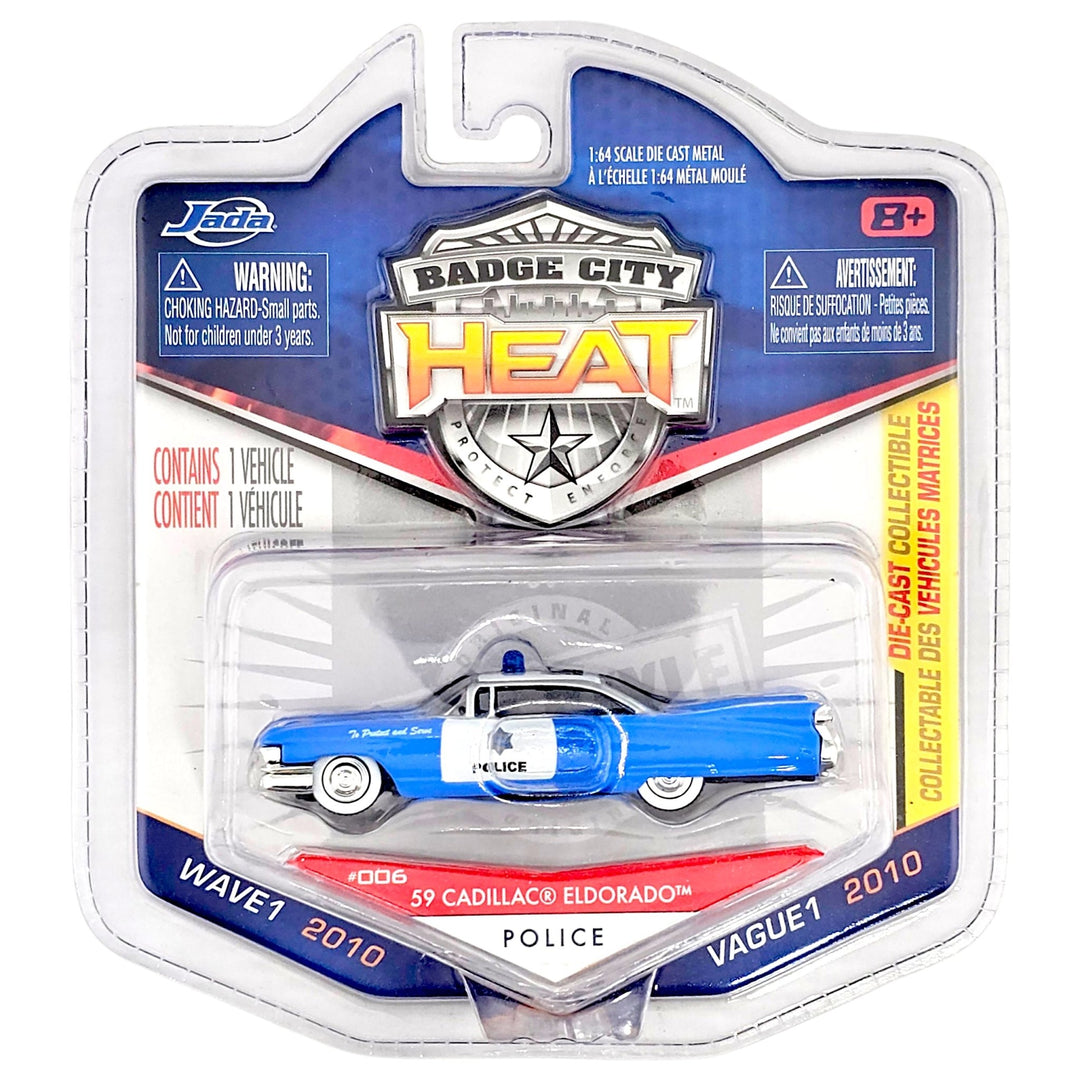 Jada Toys - '59 Cadillac Eldorado - 2010 Badge City Heat Series - Top CollectiblesDiecastJada Toys