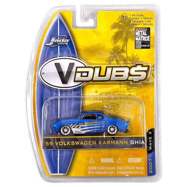 Jada Toys - '59 Volkswagen Karmann Ghia - 2007 V Dubs Series - Top CollectiblesDiecastJada Toys