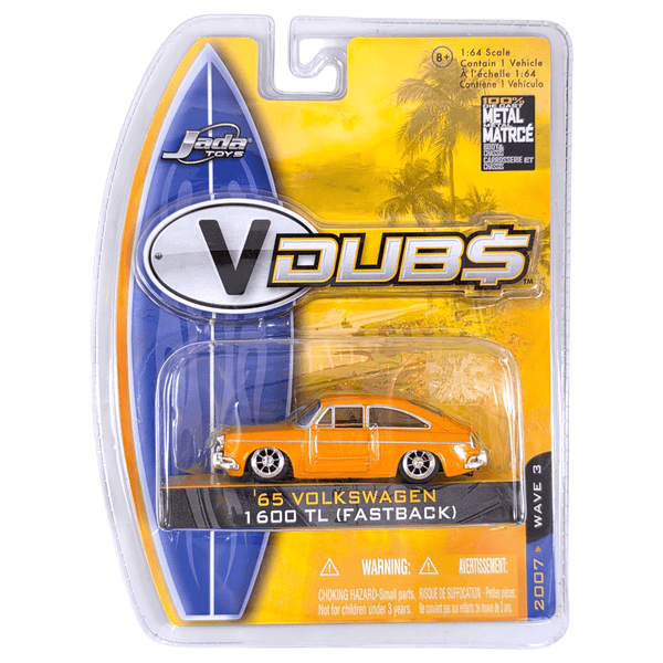 Jada Toys - '65 Volkswagen 1600 TL (Fastback) - 2007 V Dubs Series - Top CollectiblesDiecastJada Toys