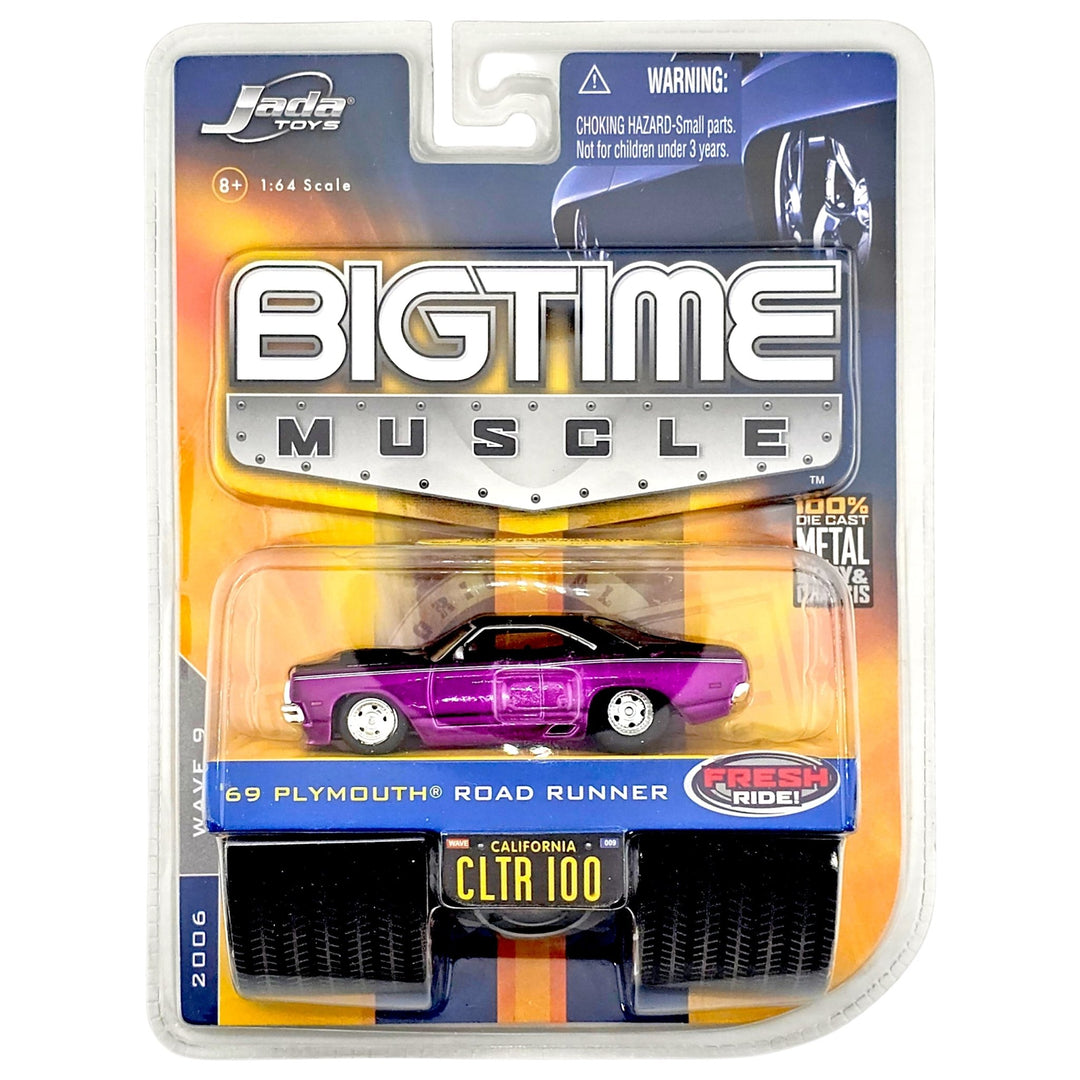 Jada Toys - '69 Plymouth Road Runner - 2006 DUB City Bigtime Muscle Series - Top CollectiblesDiecastJada Toys