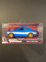 Jada Toys - Brian's Ford Escort - 2021 Fast & Furious Series *1/32 Scale* - Top CollectiblesDiecastJada Toys