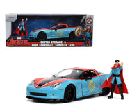 Jada Toys - Doctor Strange & 2006 Chevrolet Corvette Z06 - 2022 Marvel Series *1/24 Scale* - Top CollectiblesDiecastJada Toys