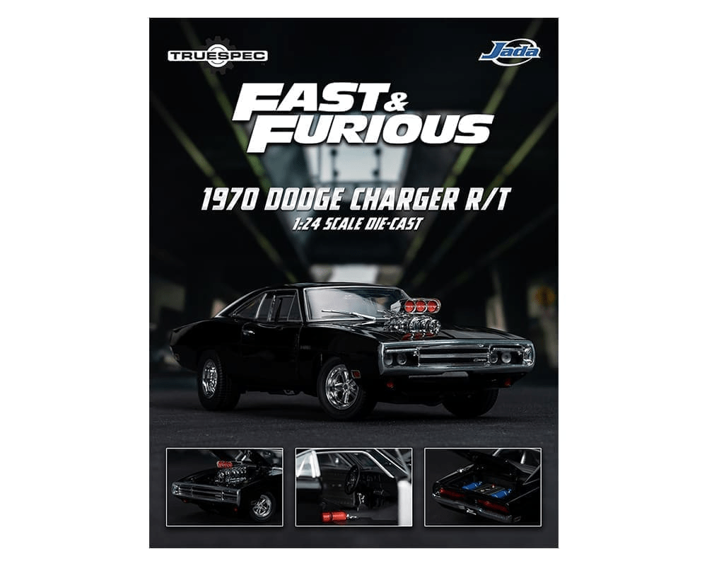Jada Toys - Fast &amp; Furious 1970 Dodge Charger R/T – TrueSpec – Limited Edition *1/24 Scale* - Top CollectiblesDiecastJada Toys